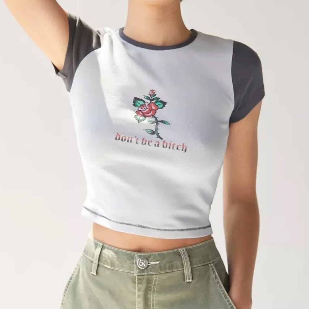 🆕 “DON’T BE A B*TCH” Ester Graphic Baby Tee